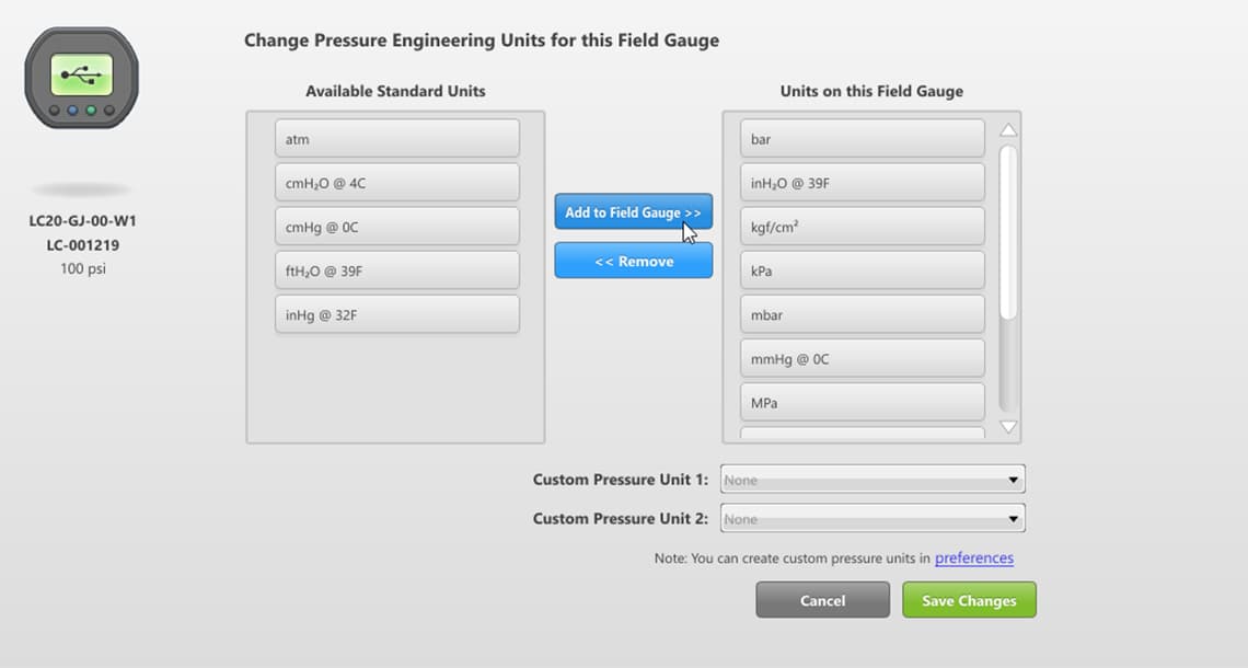 Engineering Units Ralston Fieldlab Desktop Software