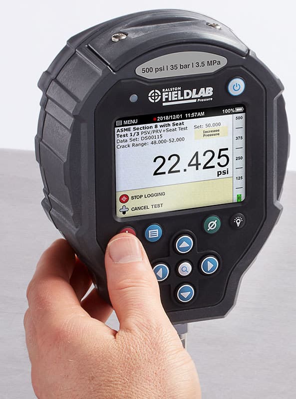 Pressure Safety Valve Testing Test Mode